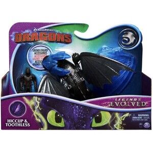 Dragons Legends Evolved Hiccup and Toothless Action Figure 2-Pack